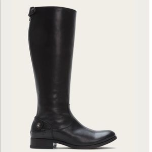 Frye Melissa Button Back Zip boots in black in size 6